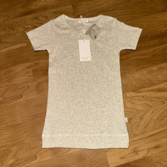 Jamie Kay Ribbed Henley Tee Organic Cotton Blend Short Sleeve Top Size 5Y - Picture 6 of 15
